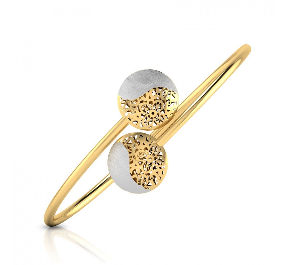 Beacon Cutout Gold Bangle