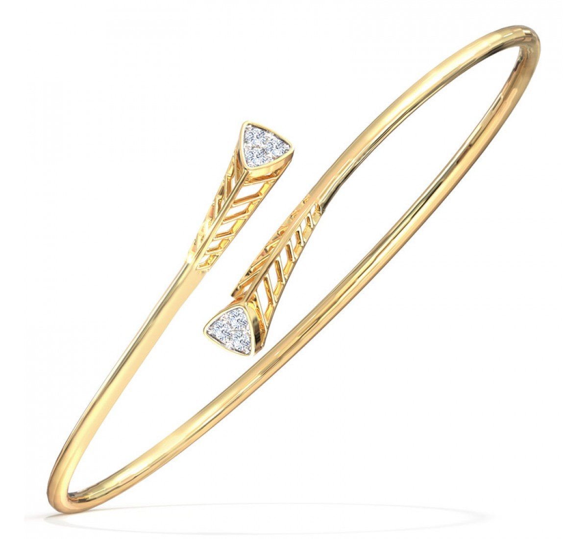 Cerulean Triad Diamond Bangle