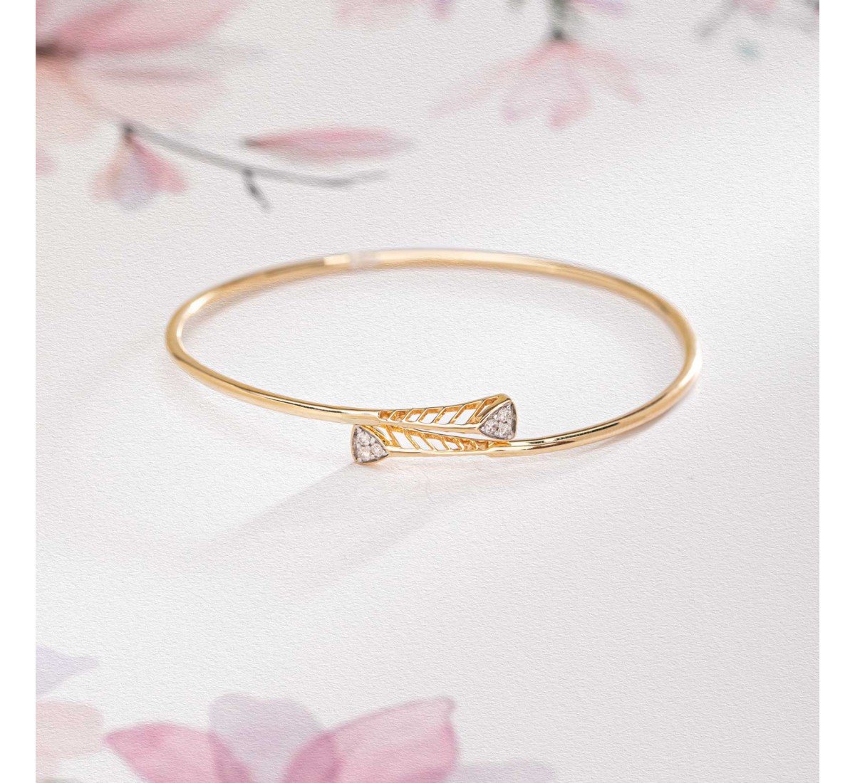 Cerulean Triad Diamond Bangle