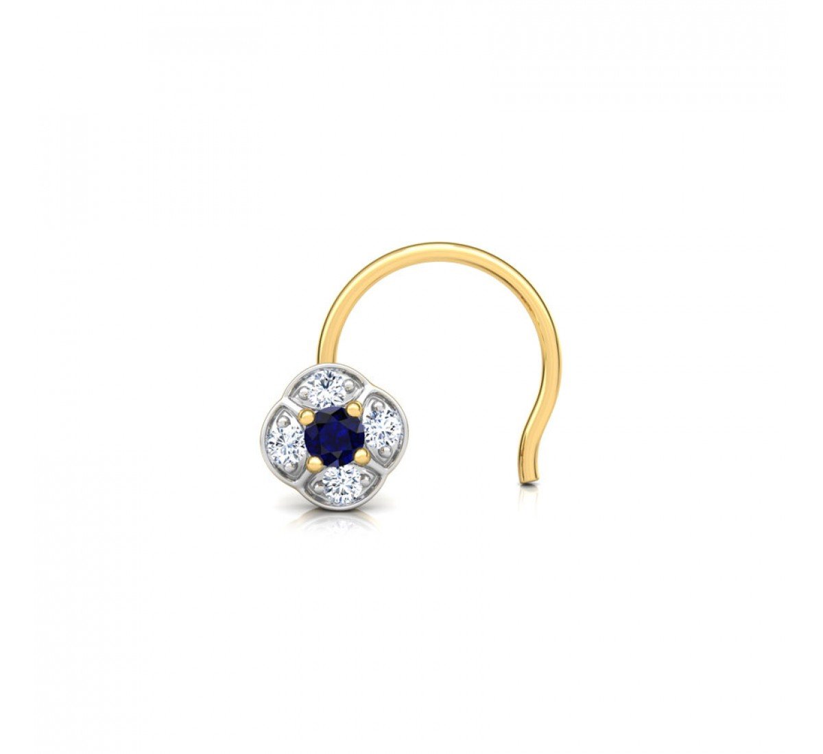 Mirage Bloom Gemstone Nose Pin