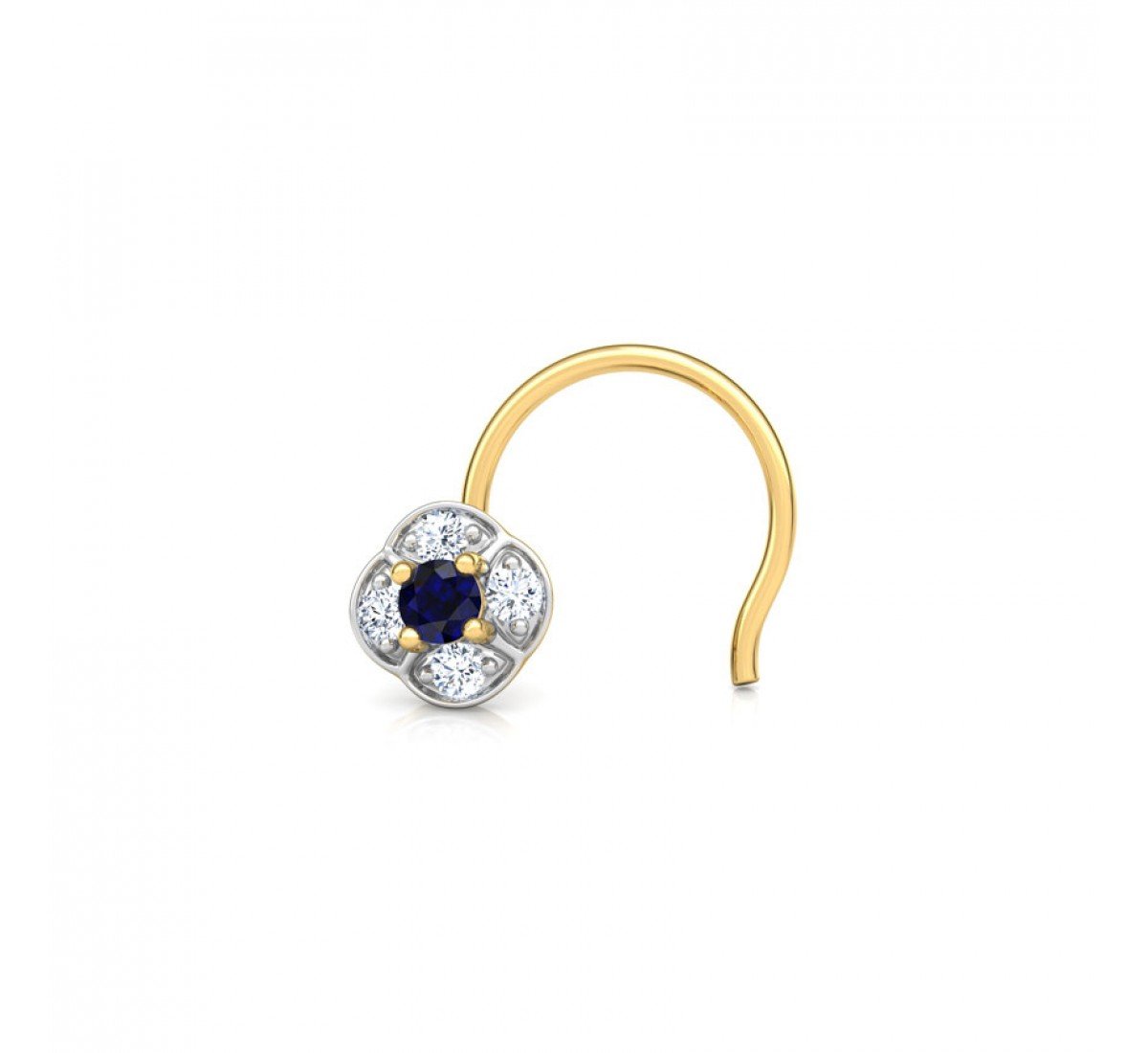 Mirage Bloom Gemstone Nose Pin