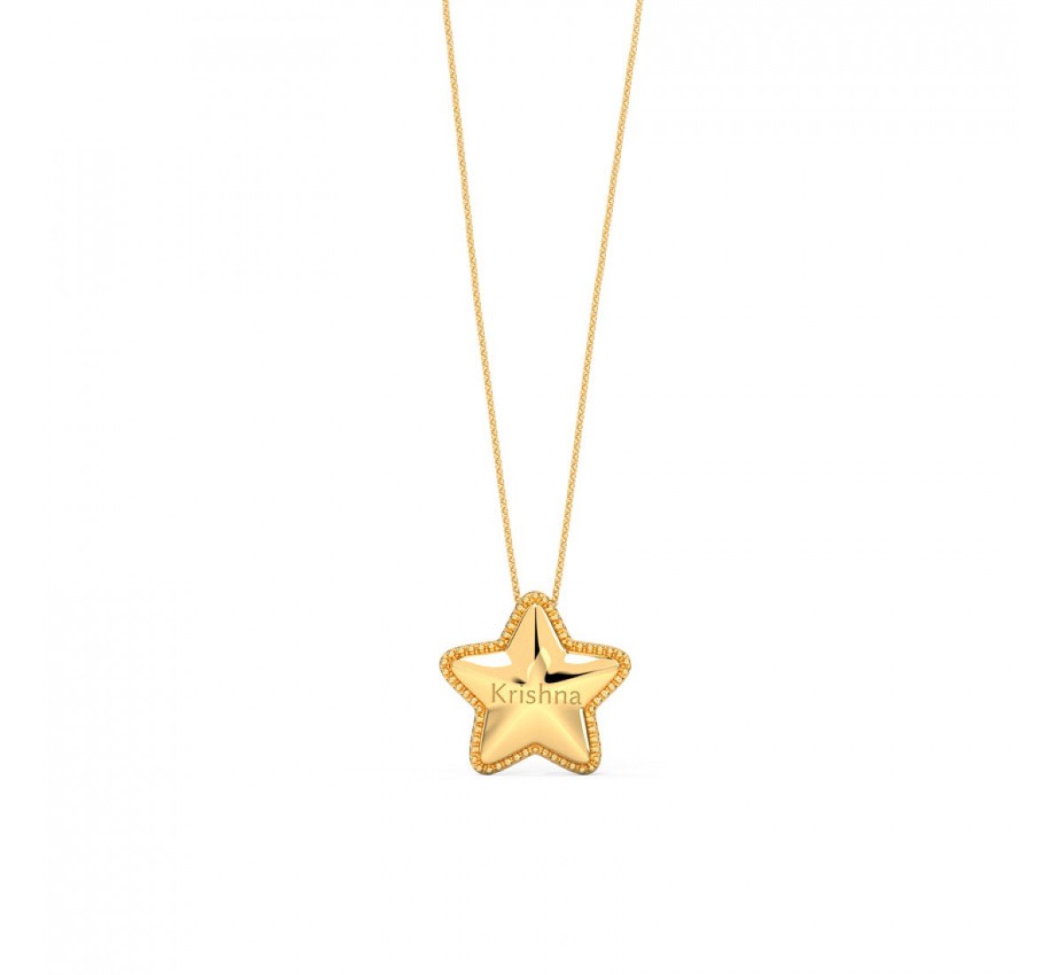 Nexus Personalised Gold Pendant