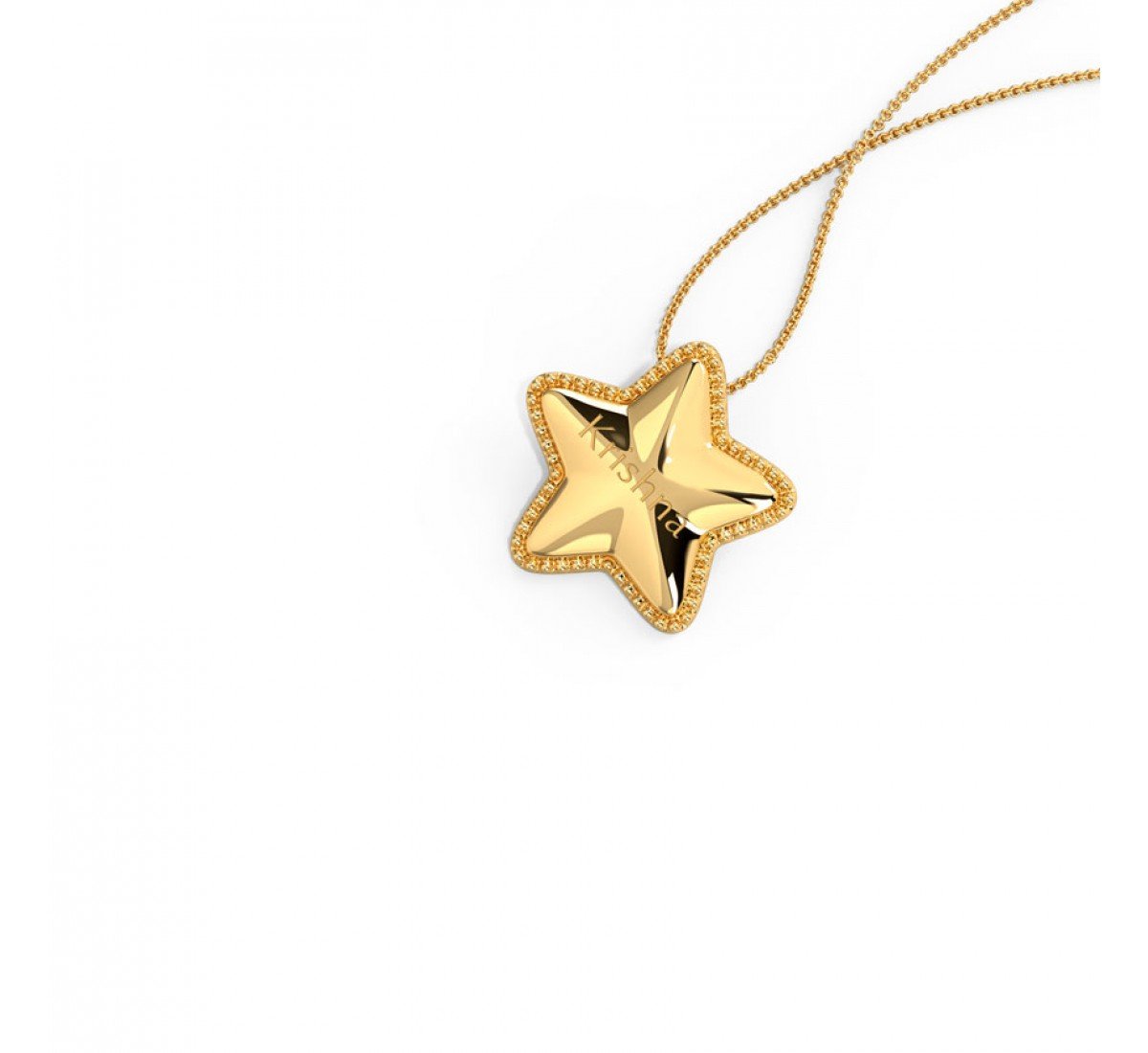 Nexus Personalised Gold Pendant