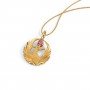 Jigsaw Pink Ruby gemstone Pendant