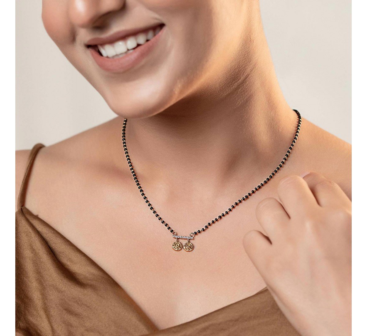 Tornado Coin Diamond Mangalsutra