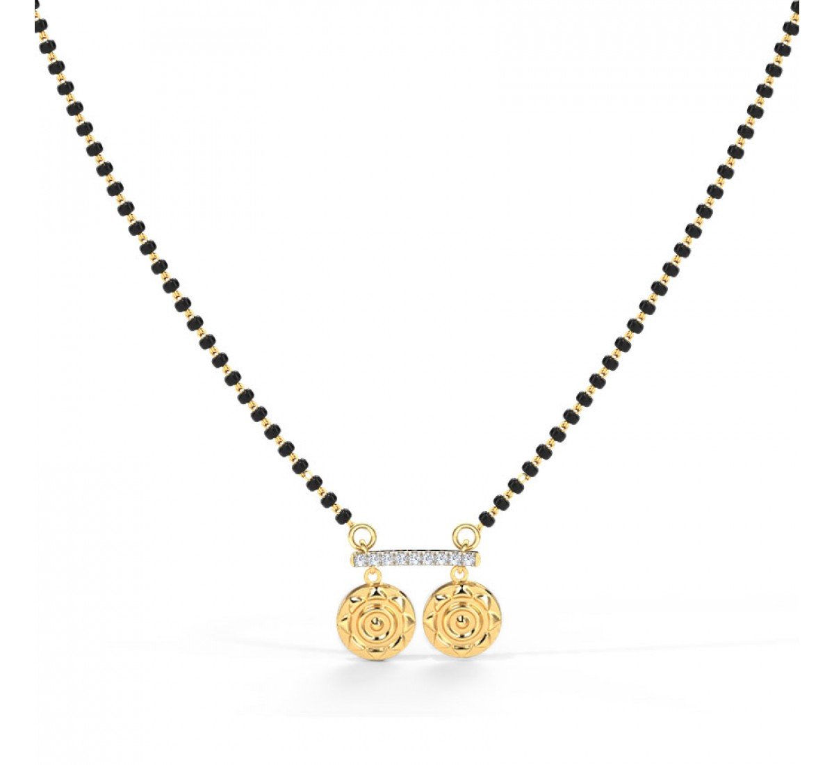 Tornado Coin Diamond Mangalsutra