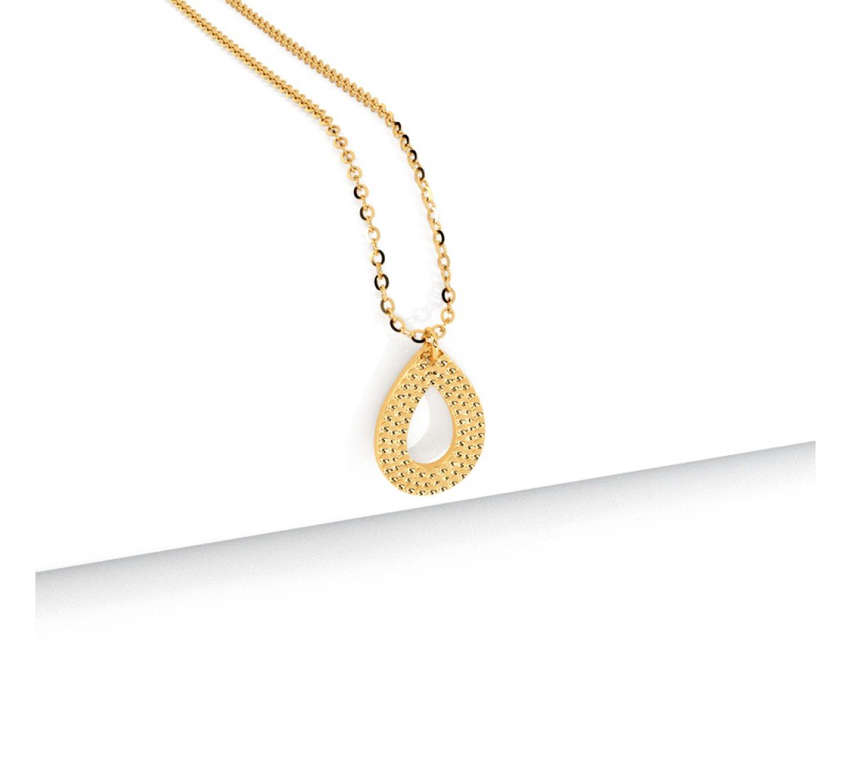 Volta Pear Gold Necklace