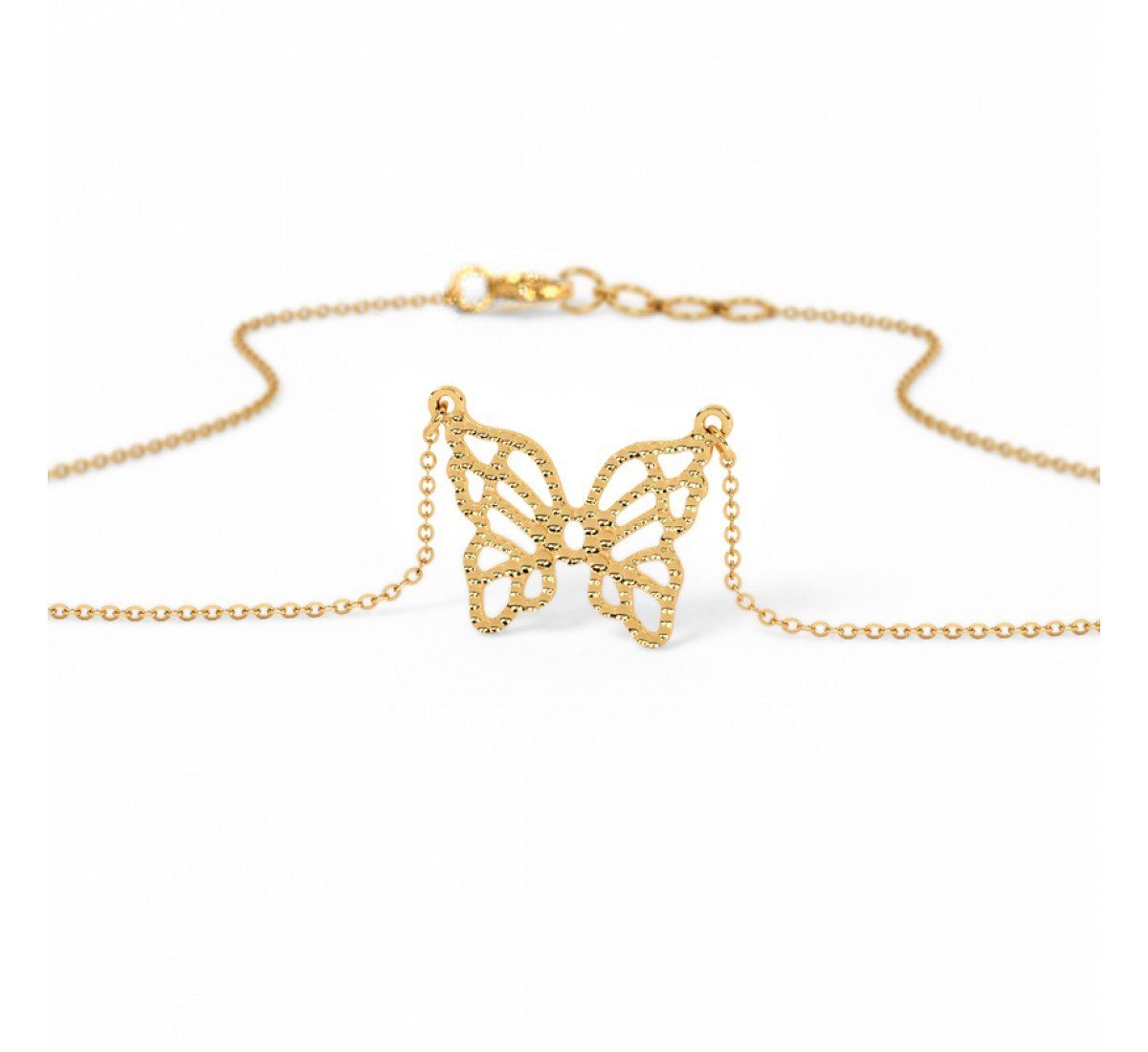 Virtue Butterfly Gold Necklace