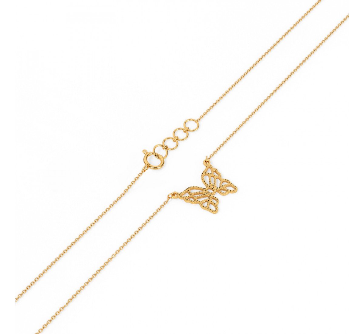 Virtue Butterfly Gold Necklace