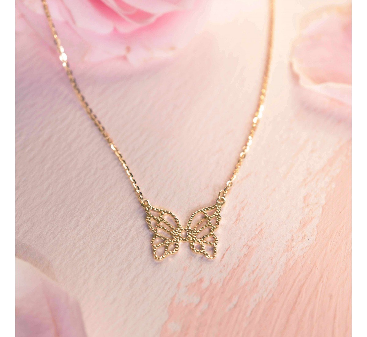 Virtue Butterfly Gold Necklace