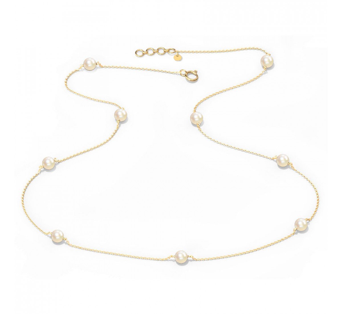 Trance Pearl Station Necklace