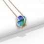 Zodiac Blue Butterfly Diamond Necklace