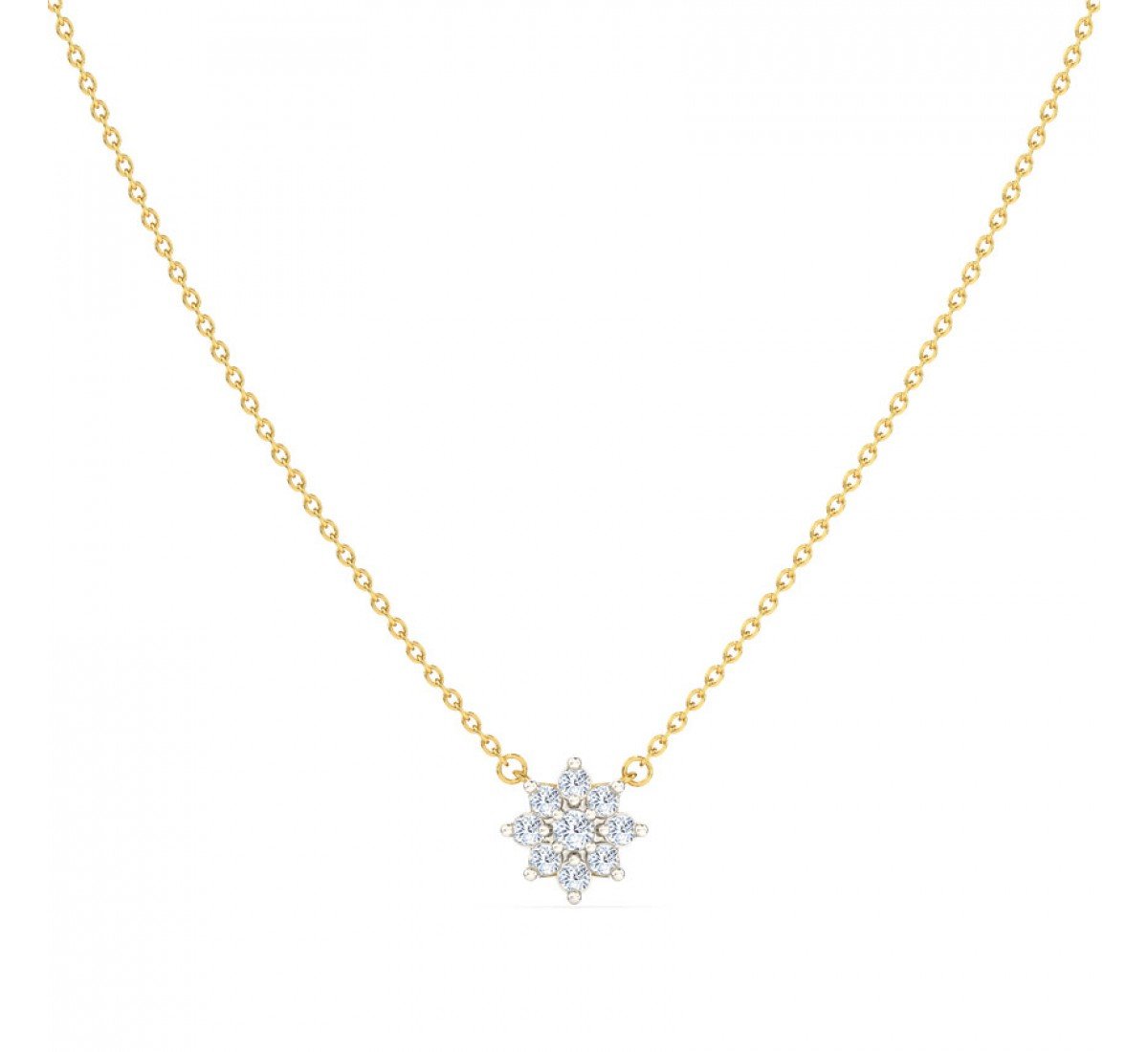 Pernicious Cluster Diamond Necklace