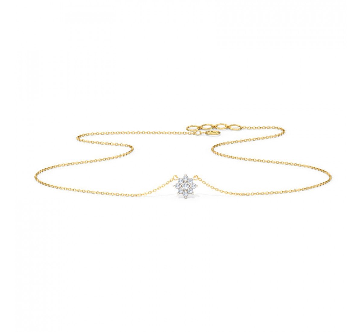 Pernicious Cluster Diamond Necklace