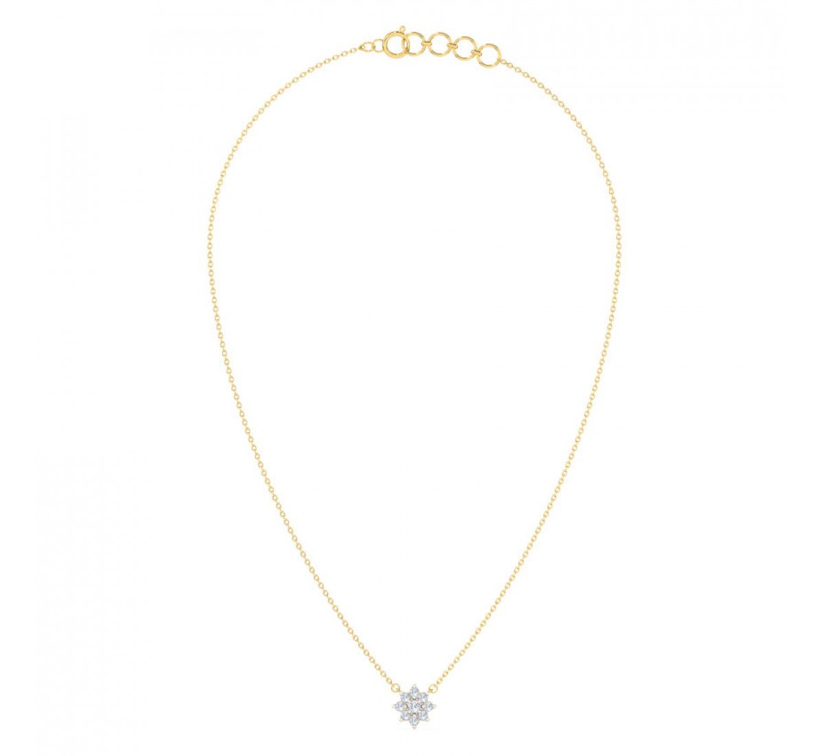 Pernicious Cluster Diamond Necklace