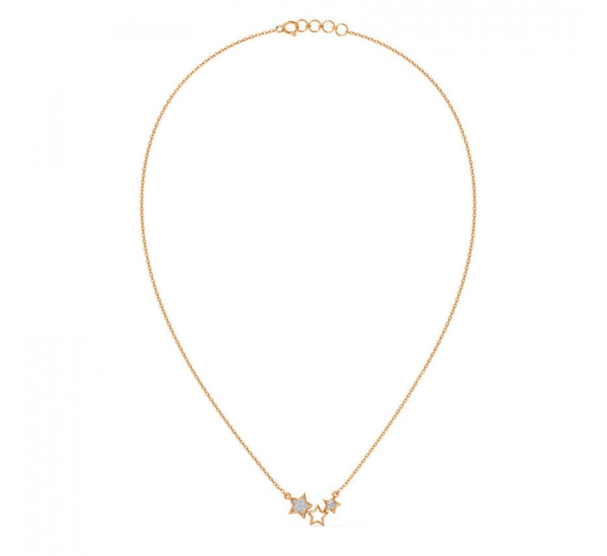 Lassitude Stars Diamond Necklace