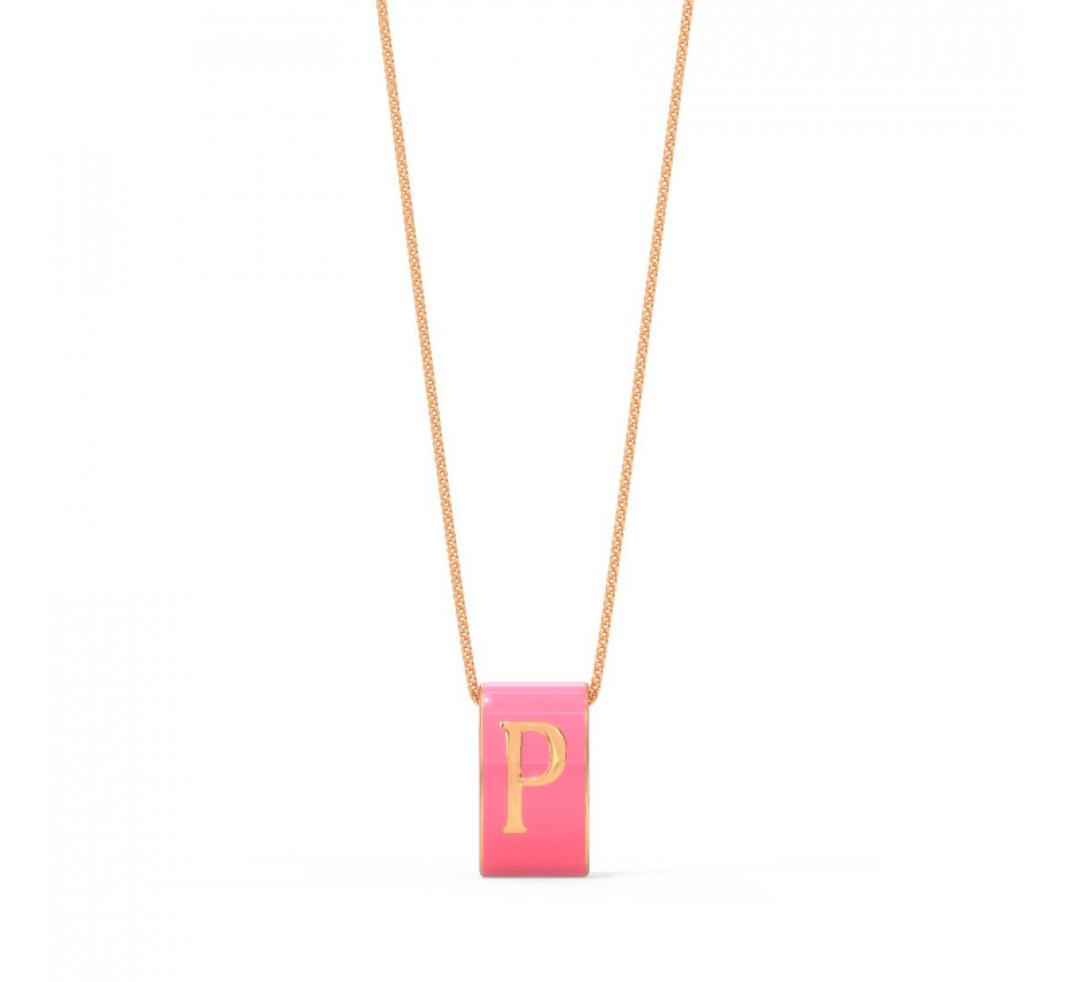 Golden Alphabet P Pendant