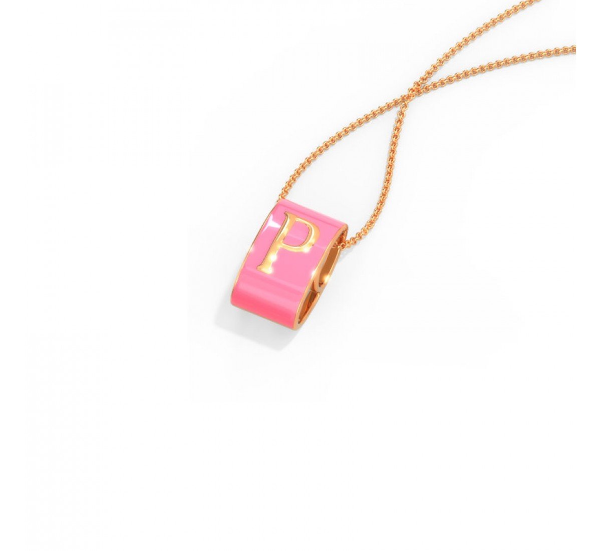 Golden Alphabet P Pendant