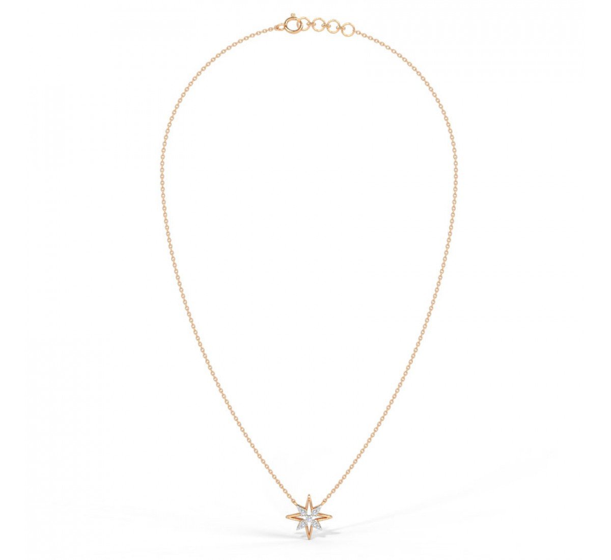 Sonorous Star Diamond Necklace