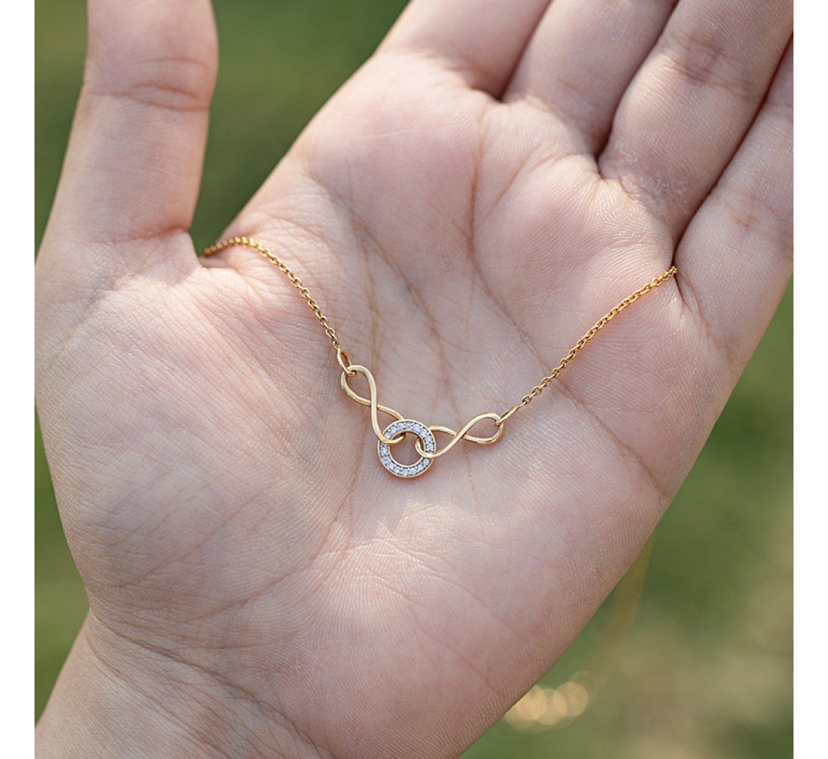 Lucent Love Infinity Diamond Necklace