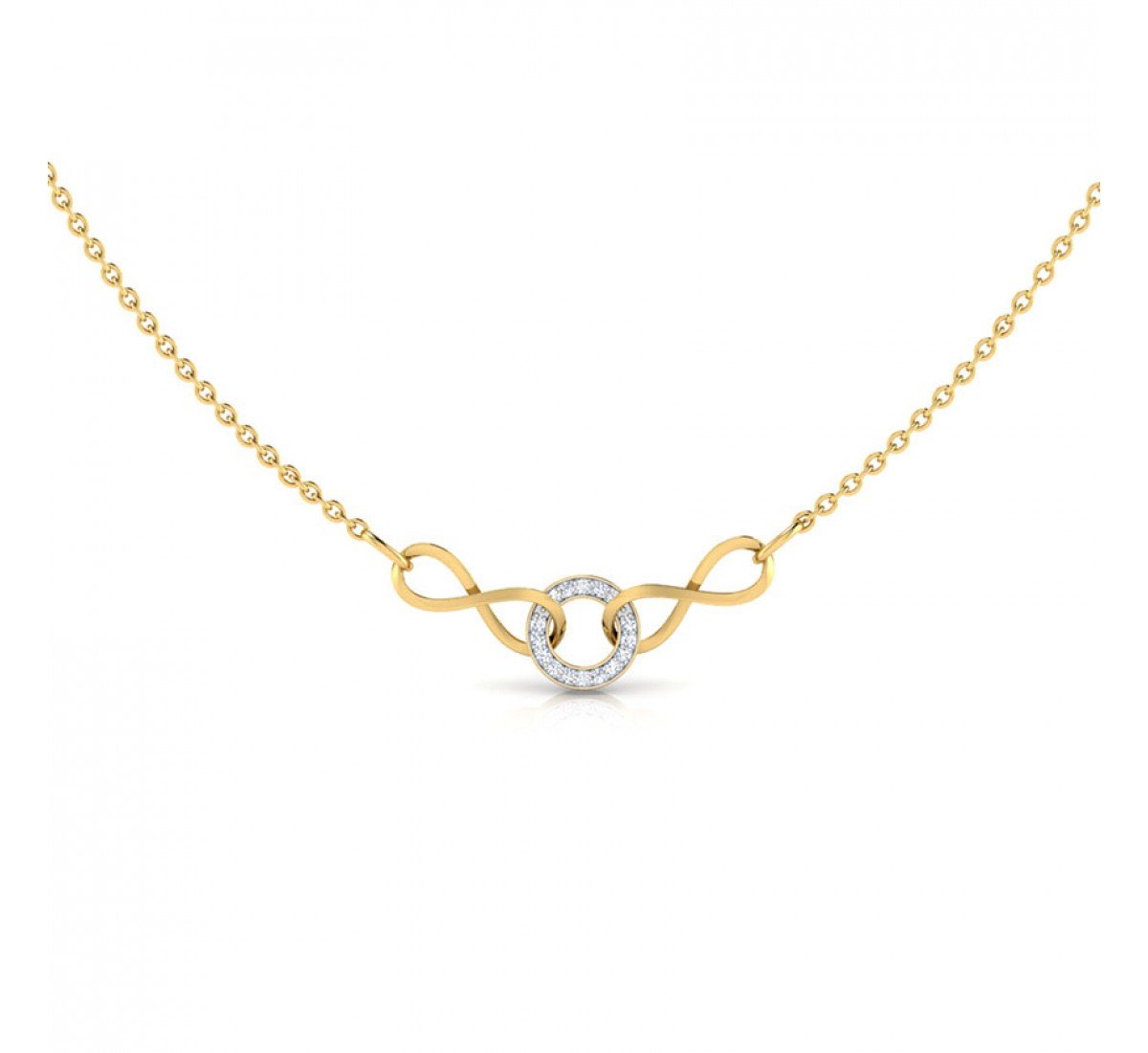 Lucent Love Infinity Diamond Necklace