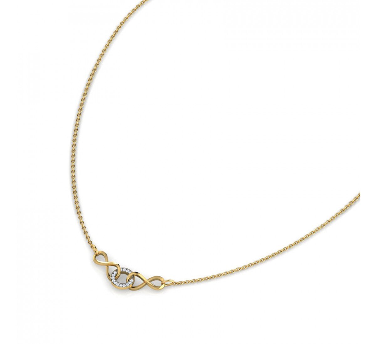 Lucent Love Infinity Diamond Necklace