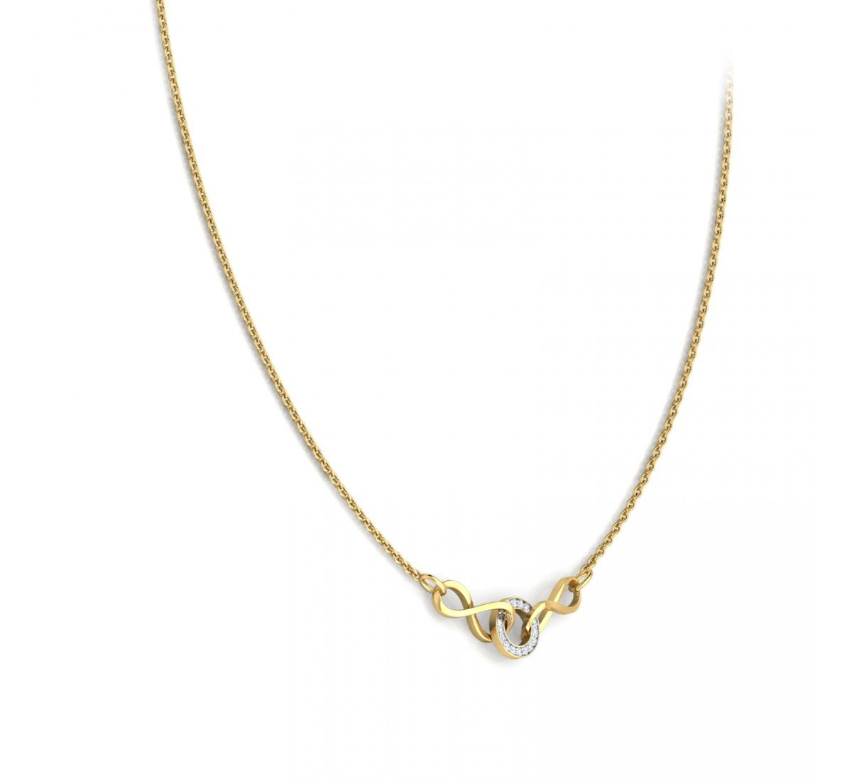 Lucent Love Infinity Diamond Necklace