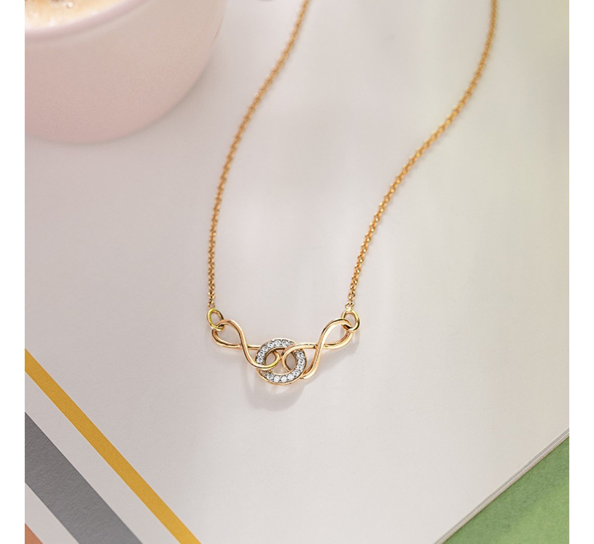 Lucent Love Infinity Diamond Necklace