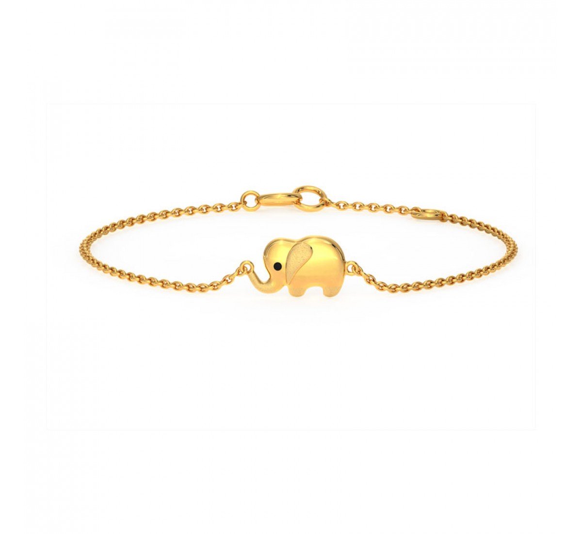 Gold Elephant Bracelet for Kids