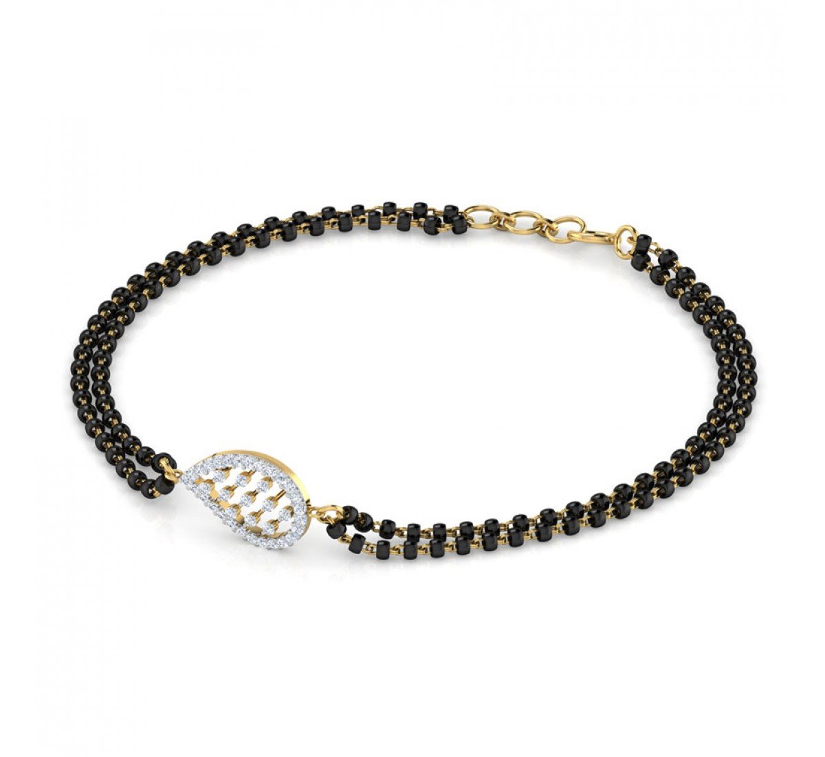 Bellicose Diamond Mangalsutra Bracelet