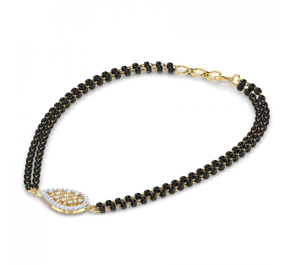 Bellicose Diamond Mangalsutra Bracelet