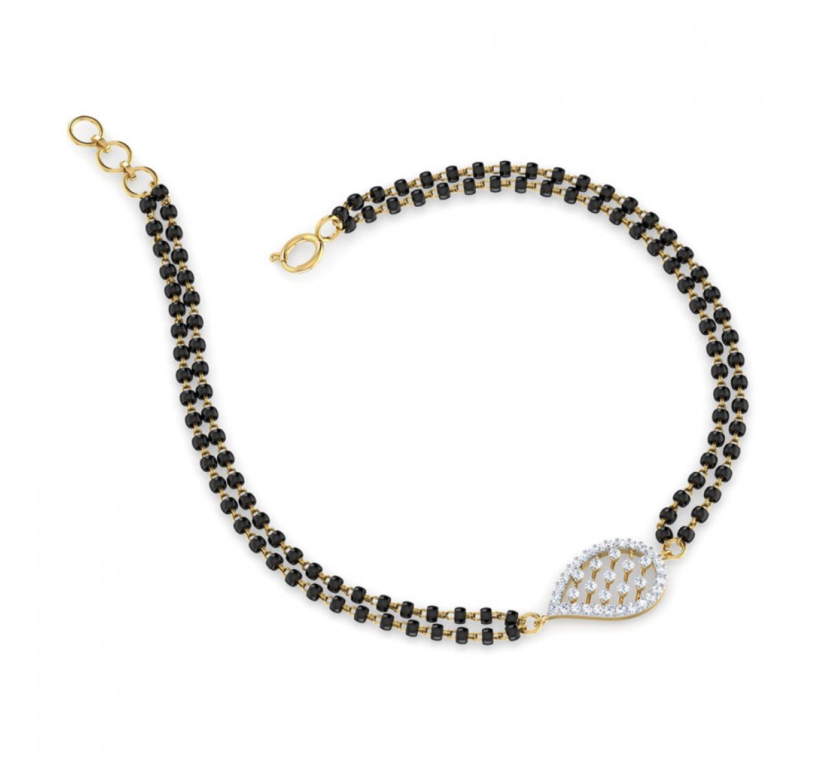 Bellicose Diamond Mangalsutra Bracelet