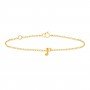 Traditional Gold Alphabet P Bracelet