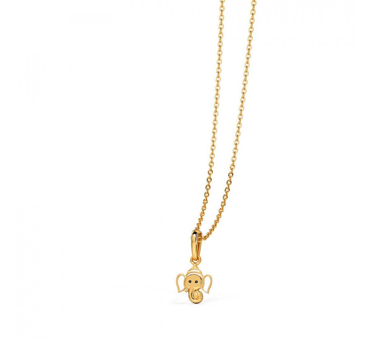 Gold Pendant Ganesh Ji for Kids