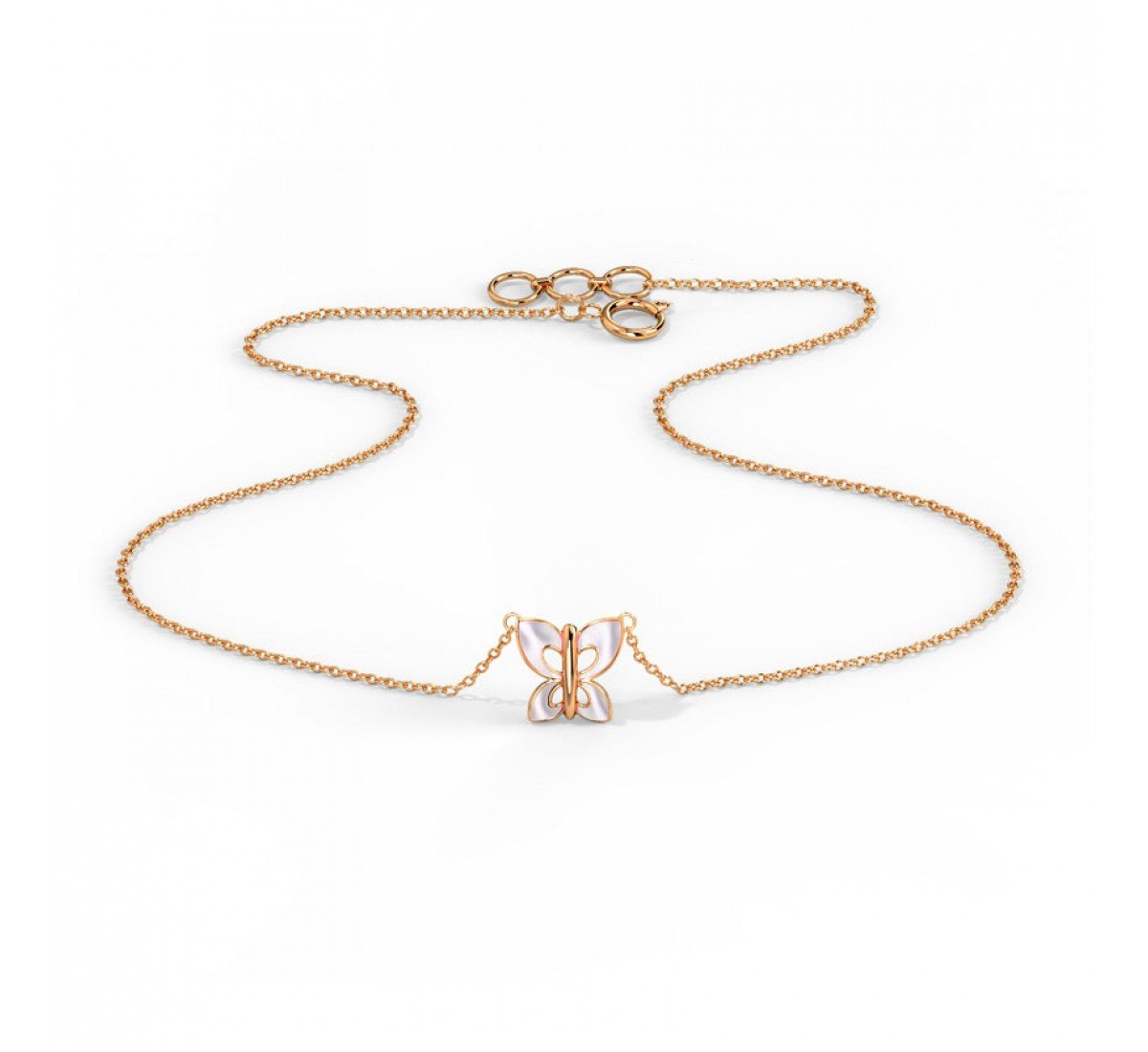 Gold Necklace Butterfly for Kids