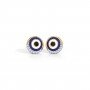 Rachel Evil Eye Diamond Stud Earrings