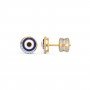 Rachel Evil Eye Diamond Stud Earrings