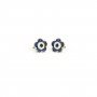 Guardian Evil Eye Gold Stud Earrings