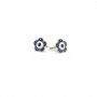 Guardian Evil Eye Gold Stud Earrings