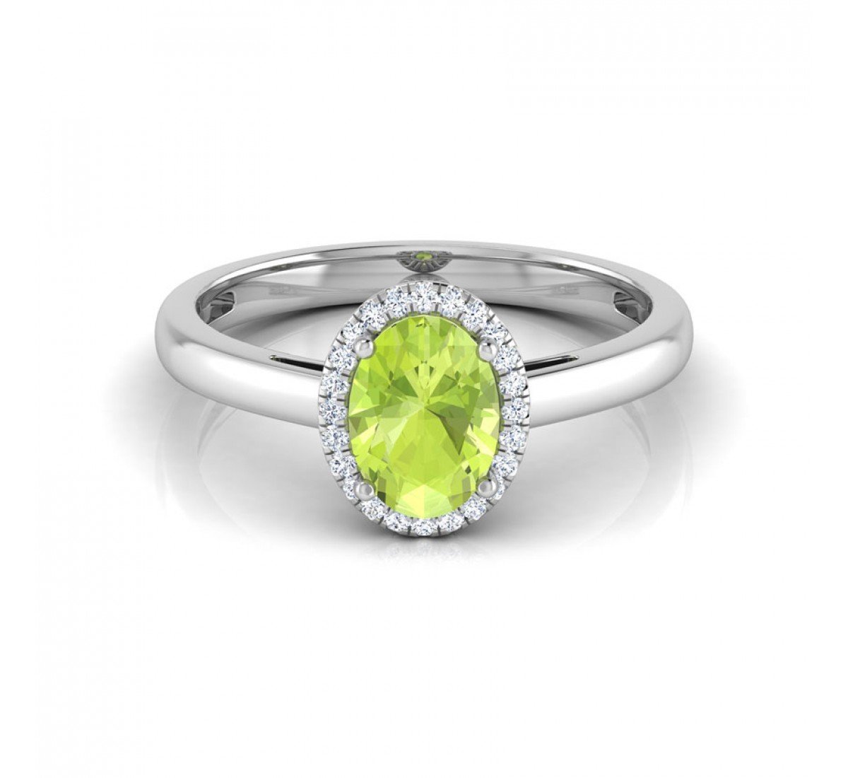 Aroma Peridot Birthstone Diamond Ring