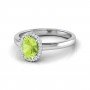 Aroma Peridot Birthstone Diamond Ring