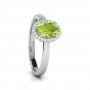 Aroma Peridot Birthstone Diamond Ring