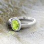 Aroma Peridot Birthstone Diamond Ring