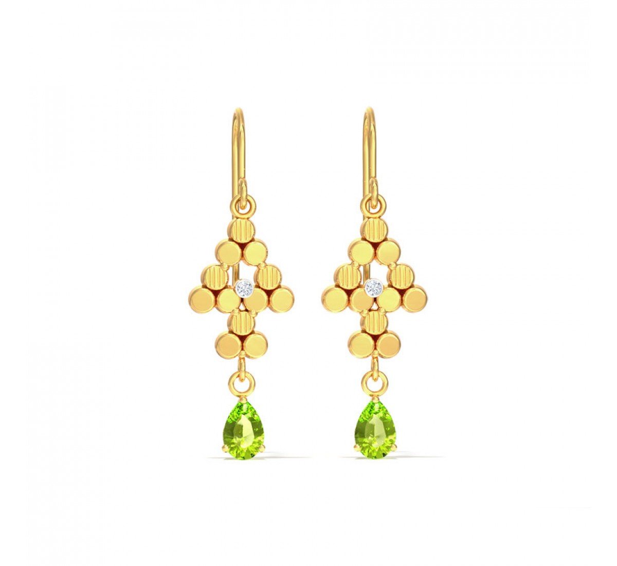 Regal Gemstone Drop Earrings