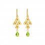 Regal Gemstone Drop Earrings