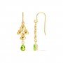 Regal Gemstone Drop Earrings