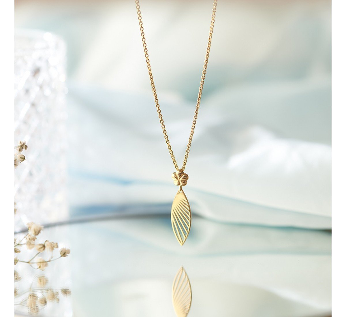 Arctic Cutout Gold Pendant