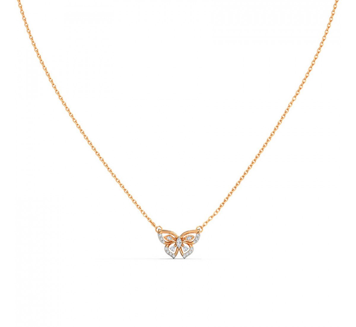 Juxtapose Papillon Diamond Necklace