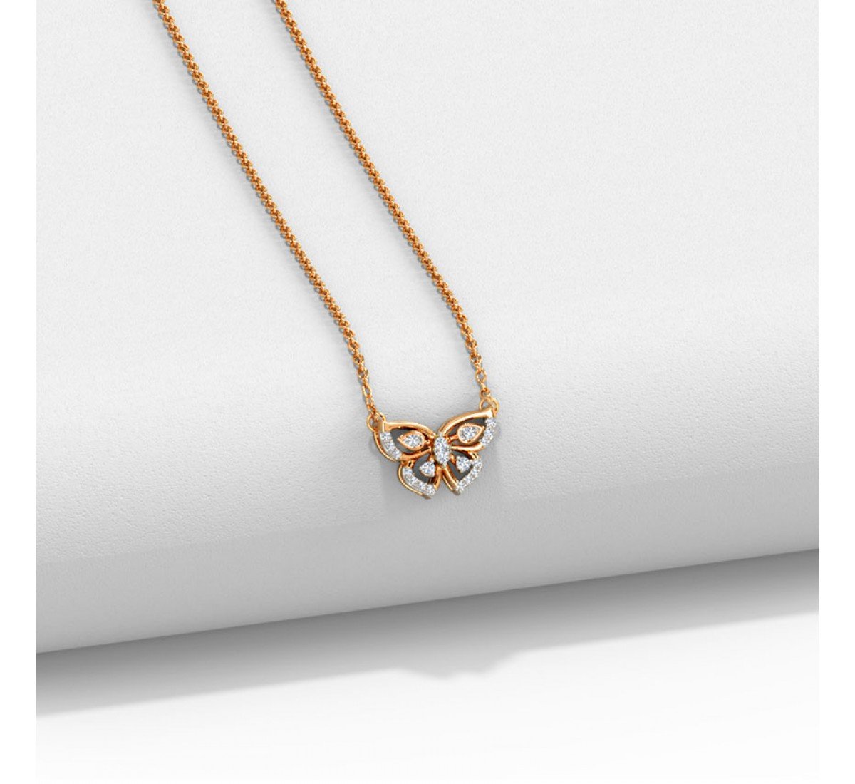 Juxtapose Papillon Diamond Necklace