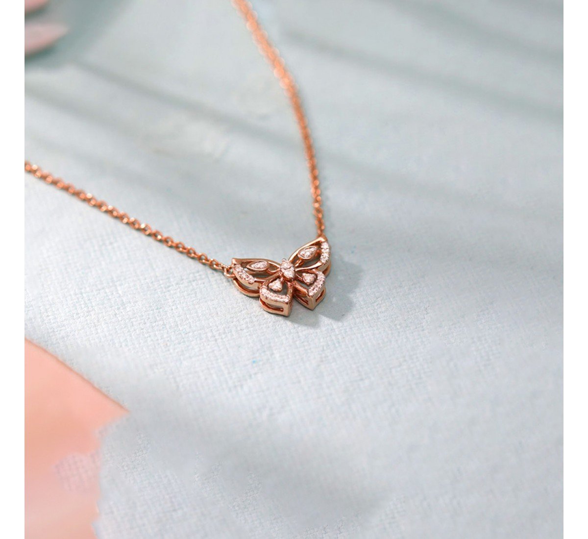 Juxtapose Papillon Diamond Necklace